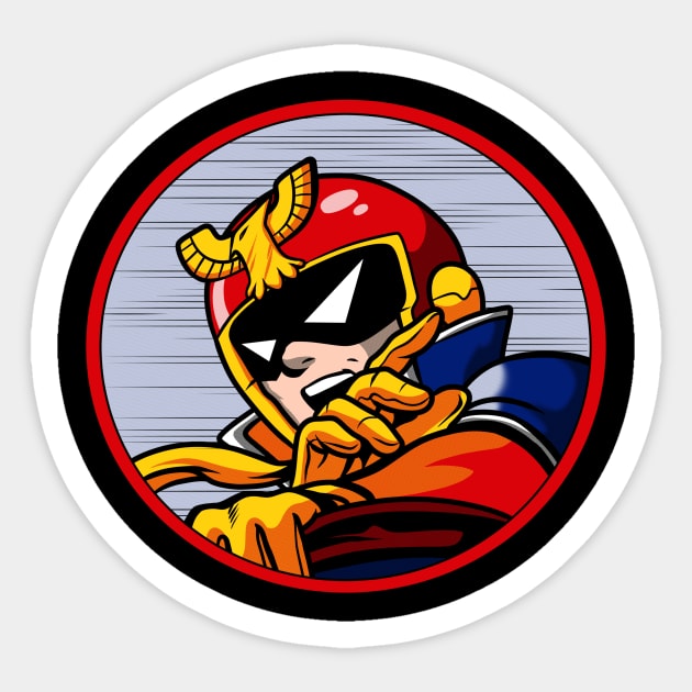 Falcon Racer Sticker by Eman